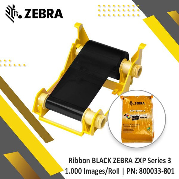 Zebra ZXP-3 Ribbon Original Black Series 3 800033-801