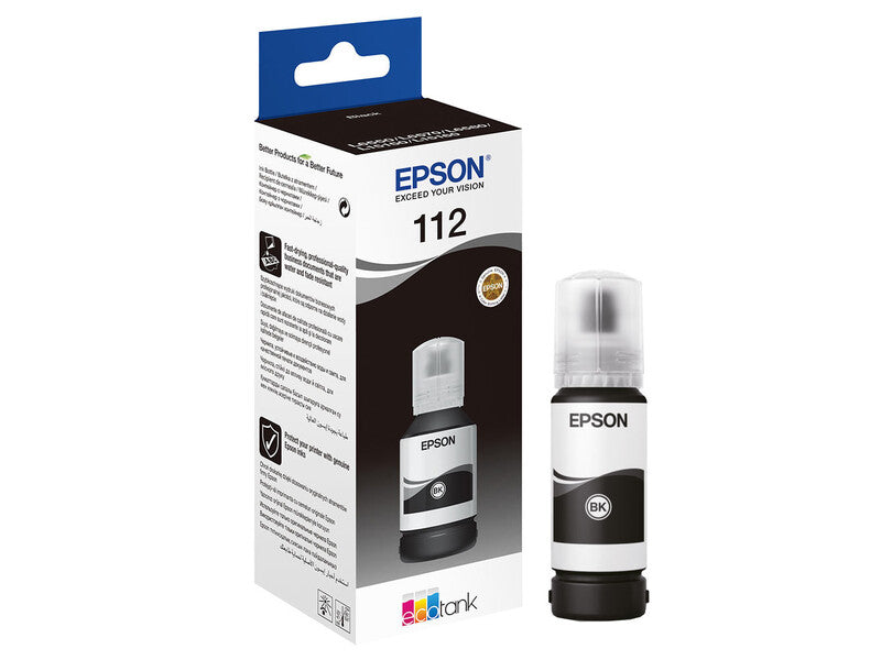 Epson Original Ink Black 112 C13T06C14A L6550/L6580/L6570/L6490/L15160/L15150/L11160/M15140 /