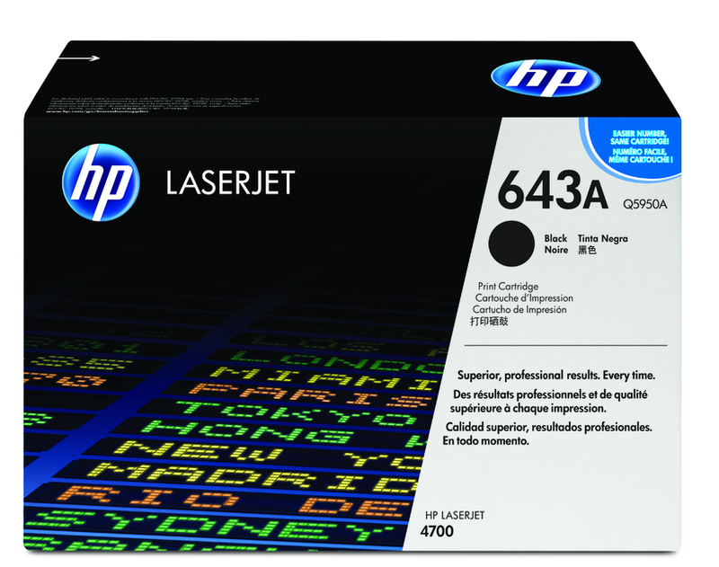 HP Toner Original Black 643A/Q5950A