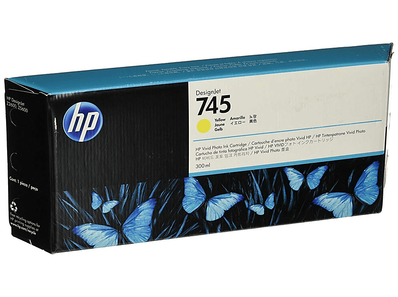 HP Ink Original Yellow 745/F9K02A 300ML