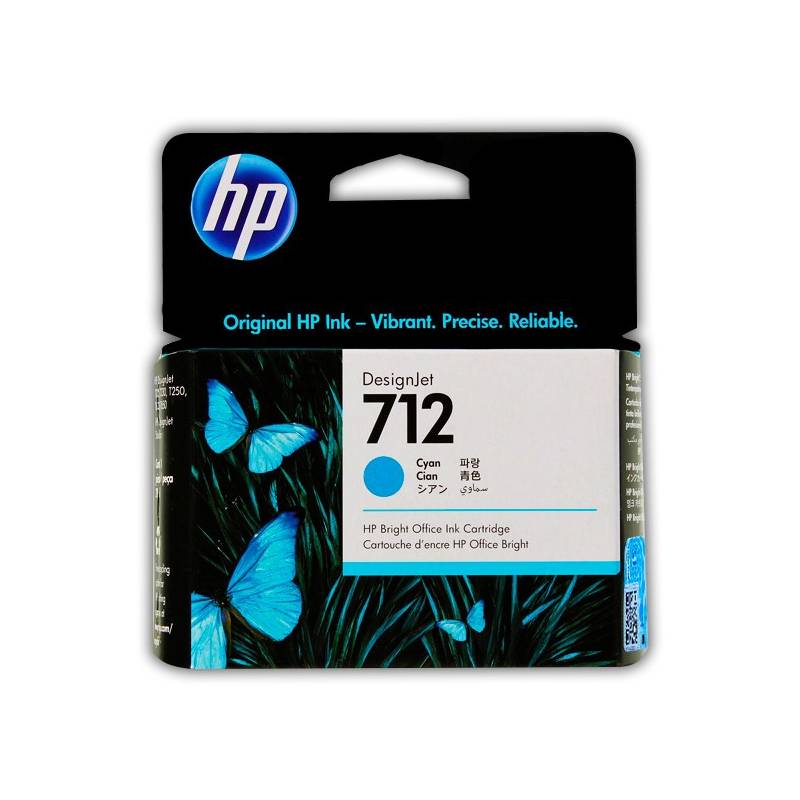 HP Ink Original Cyan 712/3ED67A DJ 29ML