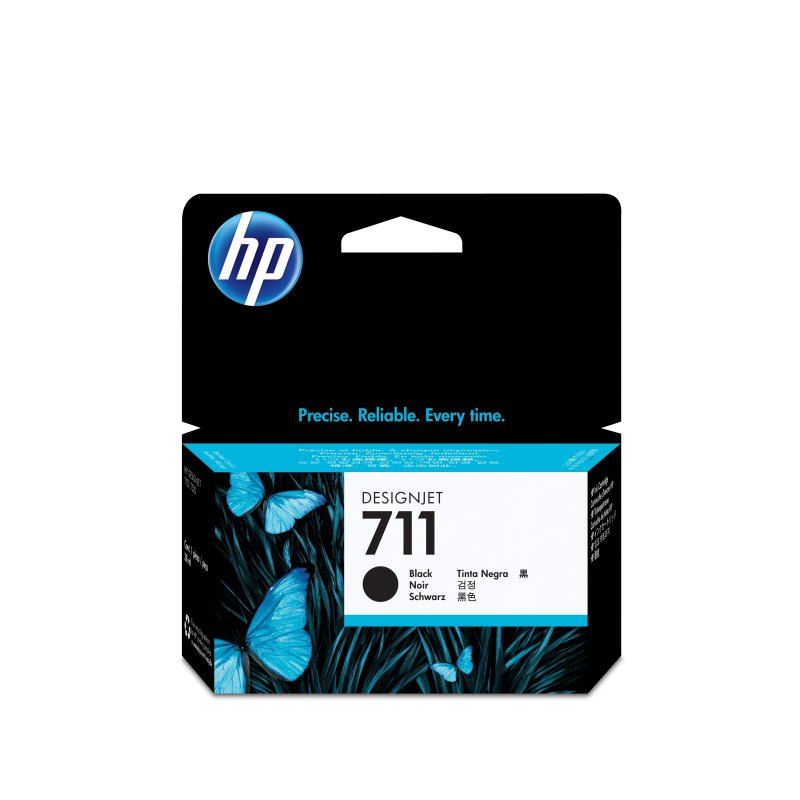 حبر HP الأصلي باللون الأسود 711/CZ129A T520 سعة 38 مل