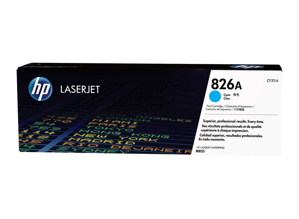 حبر HP الأصلي باللون السماوي 826A/CF311A ENTERPRISE M855