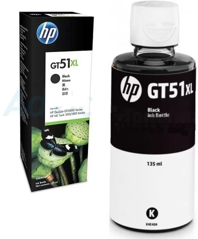 HP Ink Original Black GT51XL/X4E40AE 135ML