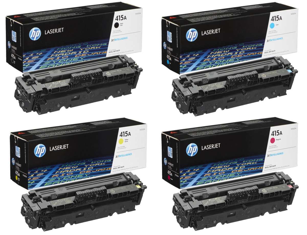 مجموعة حبر HP S-TECH 415A (W2030A وW2031A وW2032A وW2033A) M454/M479