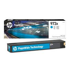 حبر أصلي HP 973X/F6T81AE PAGEWIDE باللون السماوي