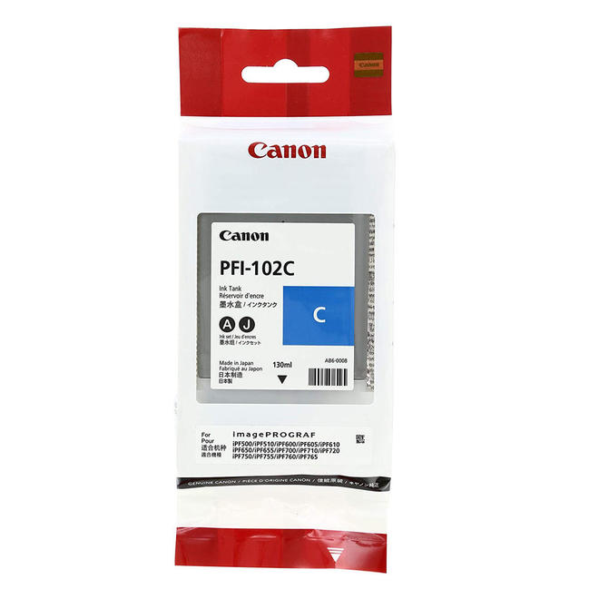 Canon Ink Original Cyan PFI-102 IPF500/750/765