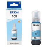 Epson Original Ink Light Cyan 108 C13T09C54A 70ml EcoTank L8050/L18050