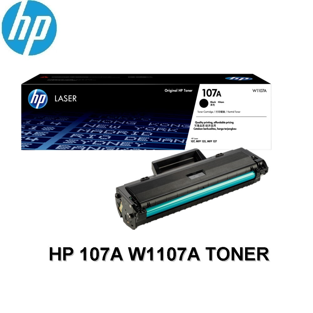 حبر HP الأصلي باللون الأسود 107A/W1107A ليزر /107