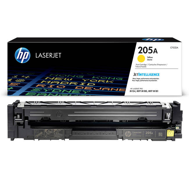 HP Toner Original 205A/CF532A Yellow  MFP-M180/181