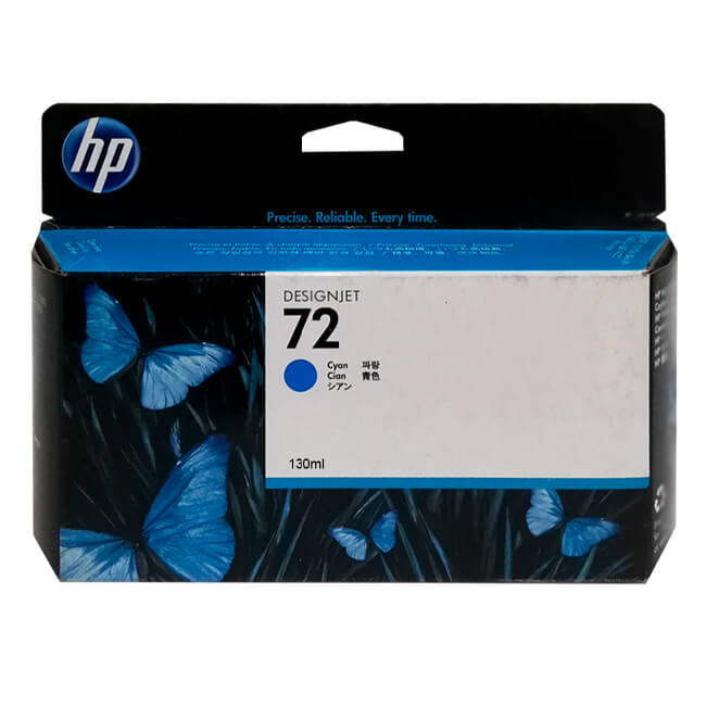 طابعة HP Ink الأصلية باللون السماوي 72/C9371A/T-790