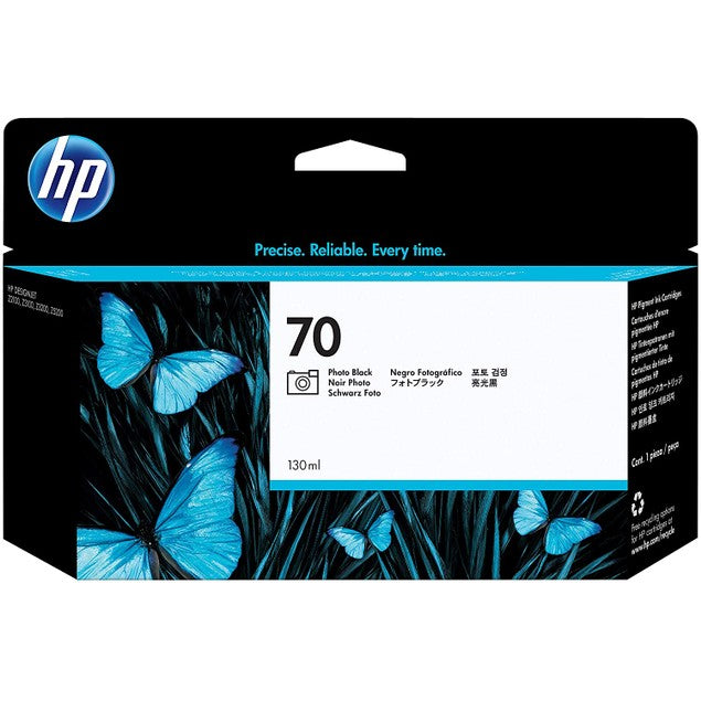 حبر الصور الأصلي HP Ink 70/C9449A أسود 130 مل