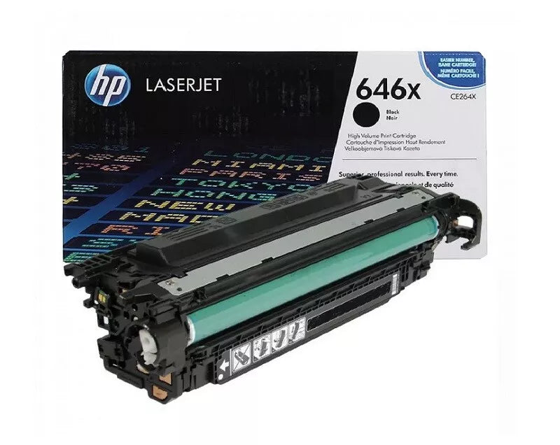 حبر HP الأصلي باللون الأسود 646X/CE264X LASER JET/ENTERPRISE