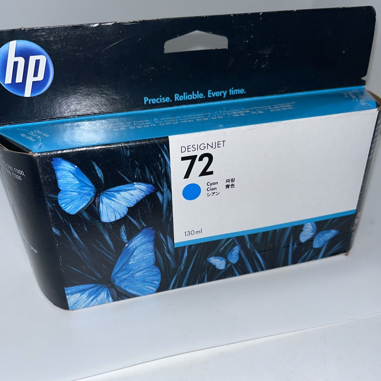 طابعة HP Ink الأصلية باللون السماوي 72/C9371A/T-790