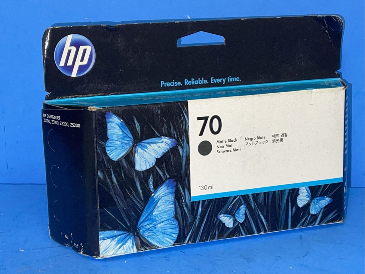 حبر أصلي من HP باللون الأسود غير اللامع 70/C9448A سعة 130 مل