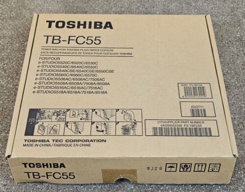 Toshiba Waste Toner Original Black TB-FC55 5520C/6520C/6530C/5540C/6540C/6550C/5560C/6560C/6570C/5506AC/6506AC/7506AC/5508A/6508A/7508A/8508A