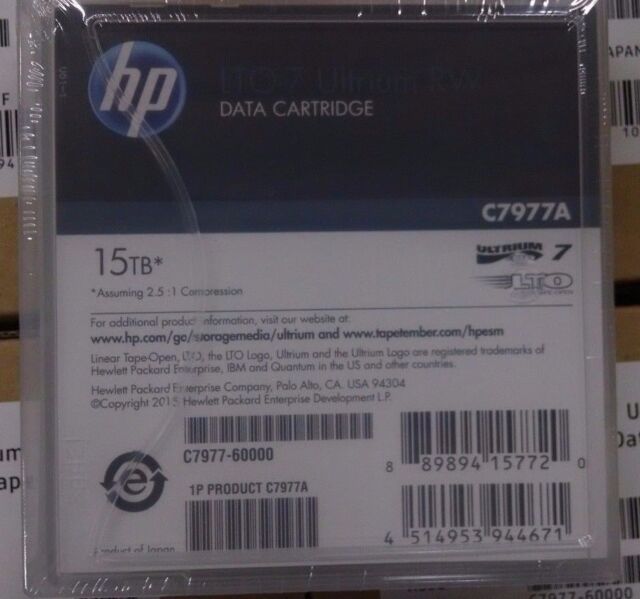 HP Tapes LTO 7 -15-TB DATA CATRIDGE(C7977A)