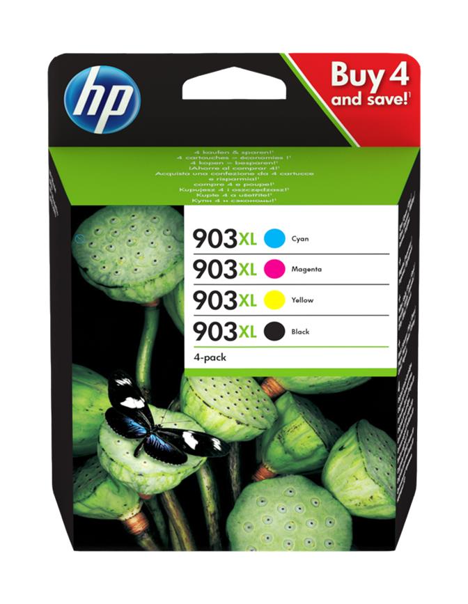 HP Ink Original Multipack 903XL (T6M15AE, T6M11AE, T6M07AE, T6M03AE)