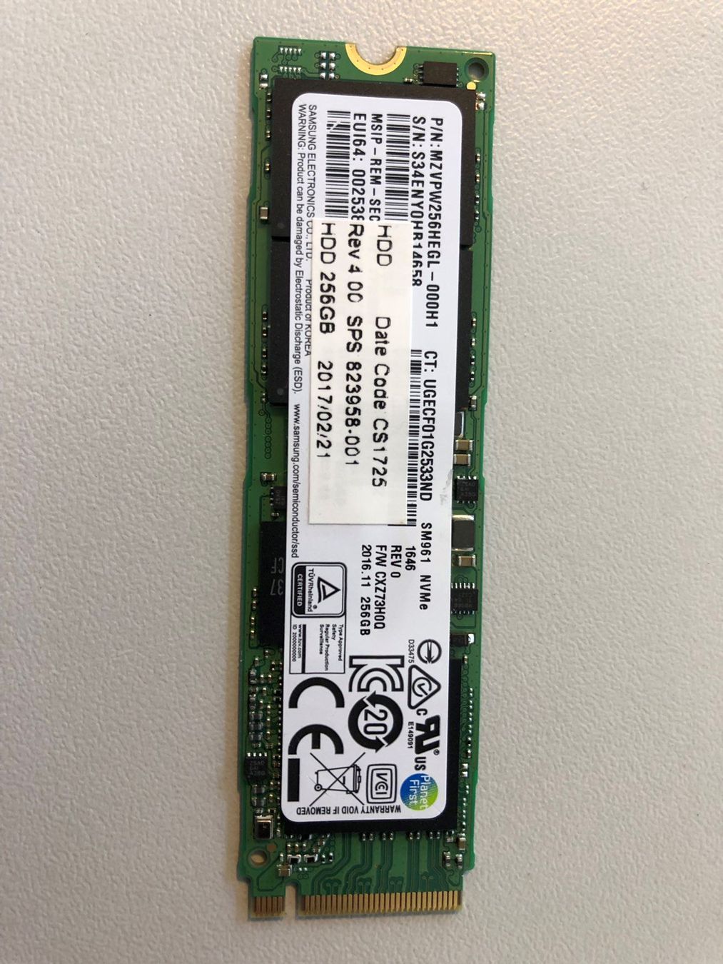 HARD DISK SSD 256GB M2