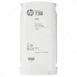 حبر أصلي HP ​​738/498N5A-130ML Cyan للطابعات T850/T950