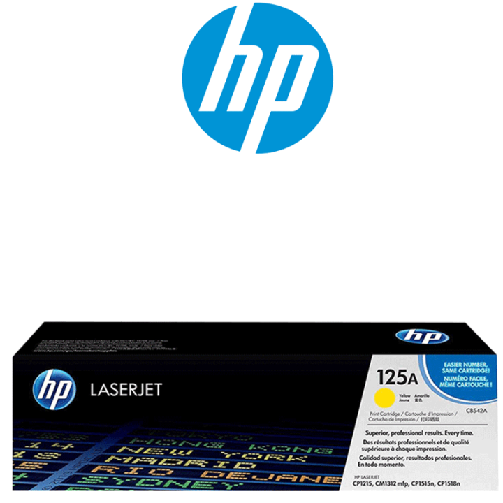 حبر HP الأصلي 125A/CB542A أصفر CP-1215/1515/CM1312