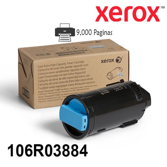 Xerox Toner Original Cyan 106R03884 Extra HC-C500/C505