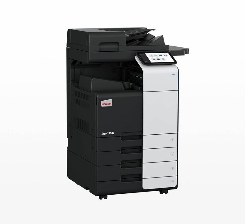 Develop Copier Color Konica Model INEO+300i with Print/Scan/NIC/HDD/Duplex/Drum/Developers 220V/60HZ